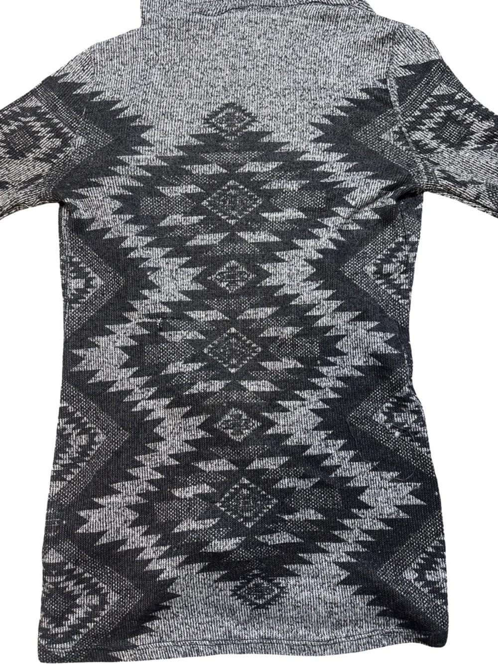 Aztec Southwestern Hooded Open Front Cardigan Sweater